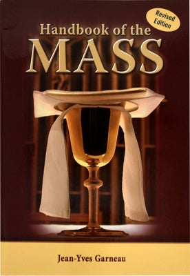 Paperback Catholic Handbook of the Mass by Catholic Book Publishing, with detailed pages and religious content.