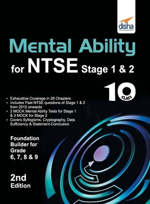 Mental Ability for NTSE & Olympiad Exams for Class 10 (Quick Start for Class 6, 7, 8, & 9) 2nd Edition by Disha Experts