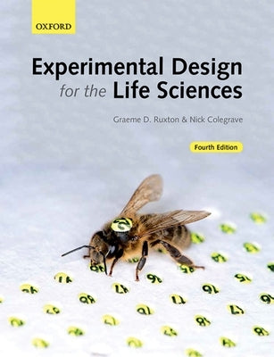 Paperback book titled "Experimental Design for the Life Sciences" by Oxford University Press, USA, with a scientific cover design.