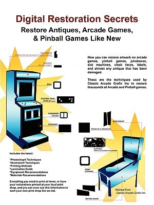 Digital Restoration Secrets: Restore Antiques, Arcade Games,& Pinball Paperback Classic Arcade Grafix Inc.