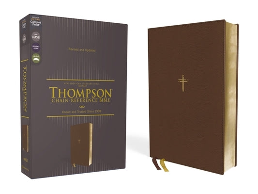 Nasb, Thompson Chain-Reference Bible, Leathersoft, Brown, 1995 Text, Red Letter, Comfort Print by Thompson, Frank Charles