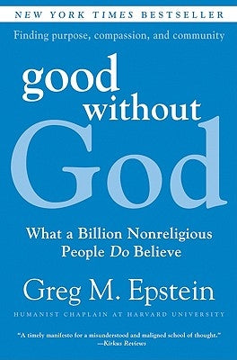 Paperback book titled "Good Without God" by William Morrow & Company, showing the cover with title and author details.