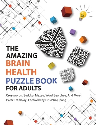 The Amazing Brain Health Puzzle Book for Adults: Crosswords, Sudoku, Mazes, Word Searches, and More! Paperback Agora Cosmopolitan