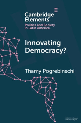 Paperback book titled "Innovating Democracy?" by Cambridge University Press, featuring a cover with a modern design and text.