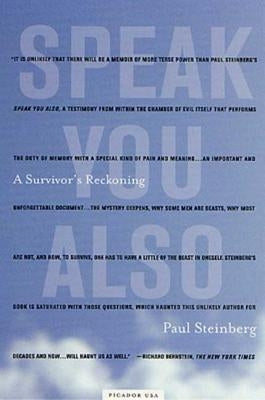Speak You Also: A Survivor's Reckoning Paperback St. Martins Press-3PL