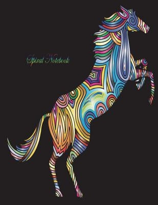 Spiral Notebook: Spiral Journal/ Notebook with Blank Pages - 100 Sheet, Horse Notebook, Size 8.5 x 11 Paperback Createspace Independent Publishing Platform