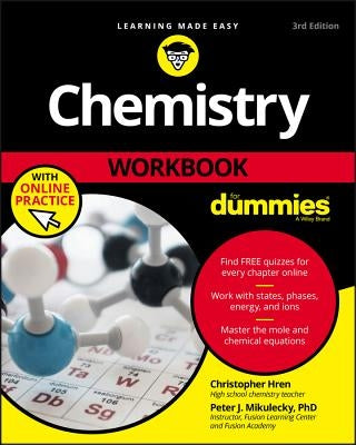Chemistry Workbook for Dummies with Online Practice Paperback For Dummies