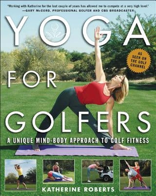 Paperback book titled "Yoga for Golfers" by McGraw-Hill Companies, showing the cover with a golfer performing yoga stretches.