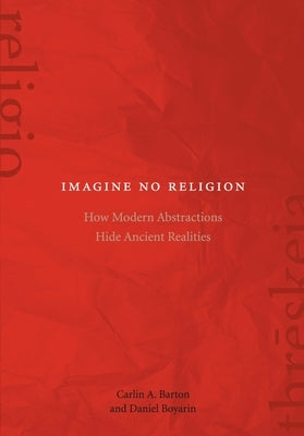 Paperback book titled "Imagine No Religion" by Fordham University Press, featuring a cover design with abstract artwork.