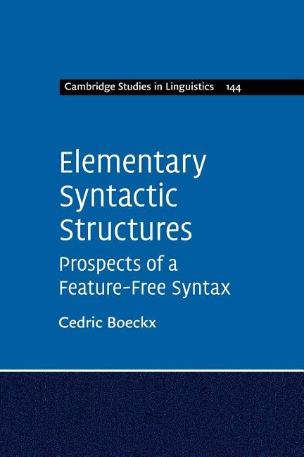 Paperback of Elementary Syntactic Structures book by Cambridge University Press showing the front cover with title and author's name.