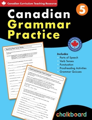 Canadian Grammar Practice 5 Paperback Chalkboard Publishing