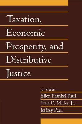 Paperback of "Taxation, Economic Prosperity, and Distributive Justice" from Cambridge University Press, showing the book cover.