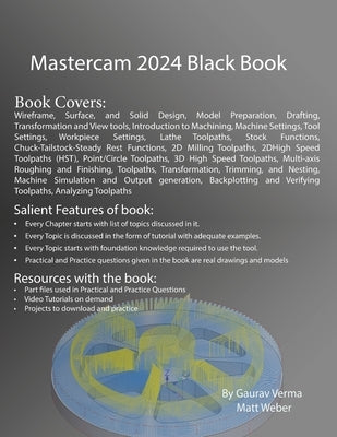 Mastercam 2024 Black Book Paperback Cadcamcae Works