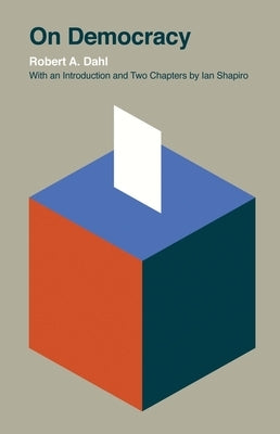 Open paperback edition of "On Democracy" by Yale University Press, showing the book cover with title and publisher logo.