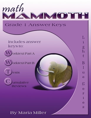 Math Mammoth Grade 1 Answer Keys Paperback Math Mammoth