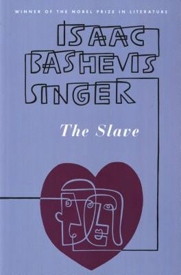 Paperback of "The Slave" novel by Farrar Straus Giroux showing the book cover with dark and textured design.