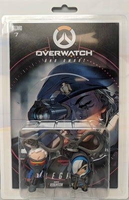 Overwatch Ana and Soldier 76 Comic Book and Backpack Hanger Two-Pack by Blizzard Entertainment, Blizzard Enterta
