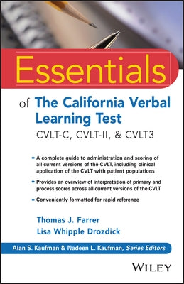 Essentials of CA Verbal Learni by Farrer