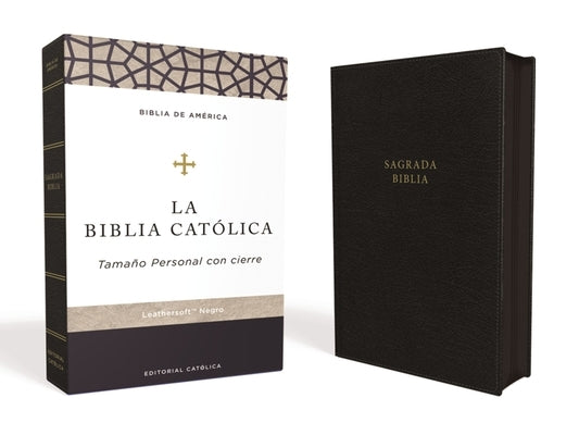 Biblia Católica, Tamaño Personal, Leathersoft, Negra, Con Cierre by Católica, Editorial