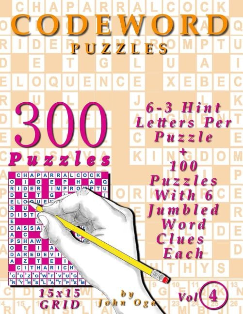 Codeword Puzzles: 300 Puzzles, Volume 4 by Oga, John