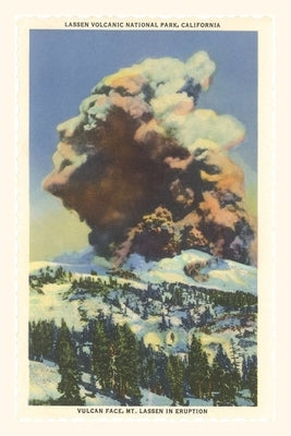 The Vintage Journal Lassen Volcano Erupting by Found Image Press