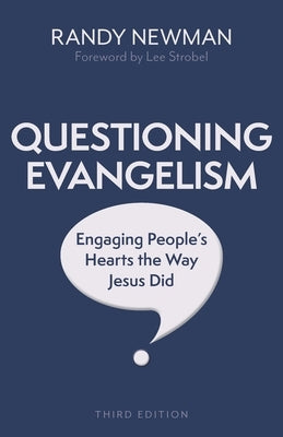 Paperback of Questioning Evangelism, Third Edition by Kregel Publications, showing the book cover with title and design elements.