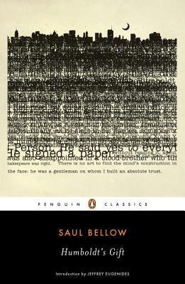 Cover of Humboldt's Gift by Penguin Group, featuring the book's title and artistic design on the front cover.