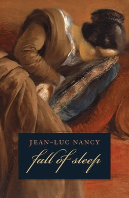 Paperback book titled "The Fall of Sleep" by Fordham University Press with a cover featuring abstract artwork.