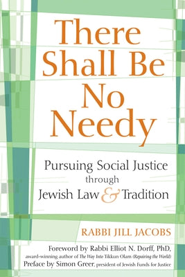 There Shall Be No Needy: Pursuing Social Justice Through Jewish Law and Tradition Paperback Jewish Lights Publishing