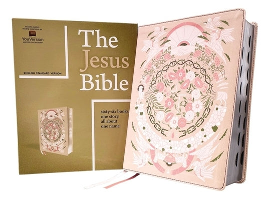 The Jesus Bible Artist Edition, Esv, Leathersoft, Peach Floral, Thumb Indexed by Passion Publishing