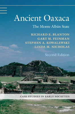 Ancient Oaxaca paperback book titled "The Monte Albán State" by Cambridge University Press showing the cover and title.