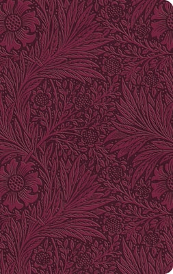 ESV Large Print Value Thinline Bible (Trutone, Raspberry, Floral Design) by 