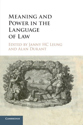 Paperback copy of "Meaning and Power in the Language of Law" by Cambridge University Press, featuring a close-up of the book cover.