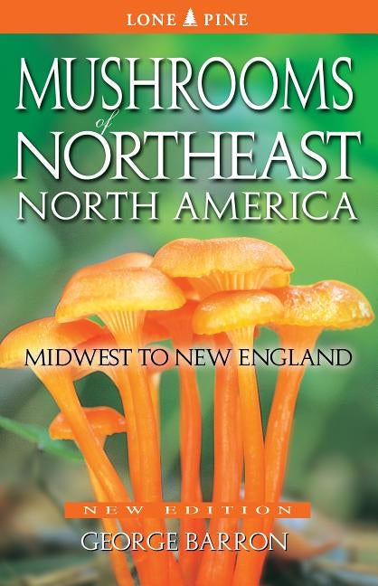 Paperback book titled "Mushrooms of Northeast North America" by Publishing Partners, featuring a cover image of various mushroom illustrations.