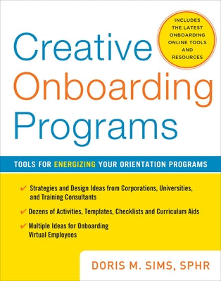 Paperback book titled "Creative Onboarding Programs (Pb)" by McGraw-Hill Companies, featuring a cover with colorful graphics.