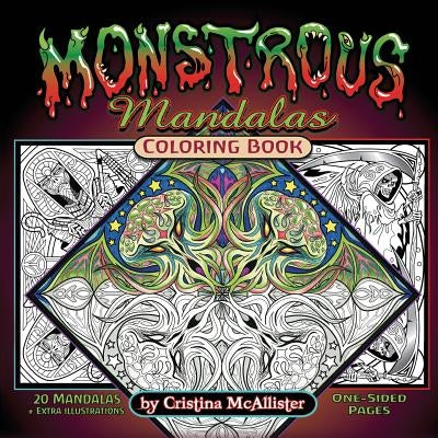 Monstrous Mandalas Coloring Book by McAllister, Cristina
