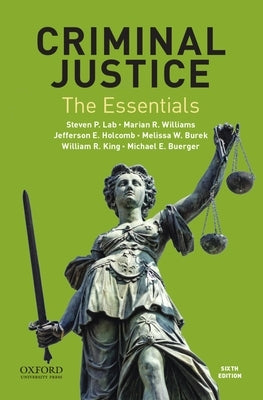 Paperback of Criminal Justice: The Essentials by Oxford University Press, USA, showing the book cover with title and author information.