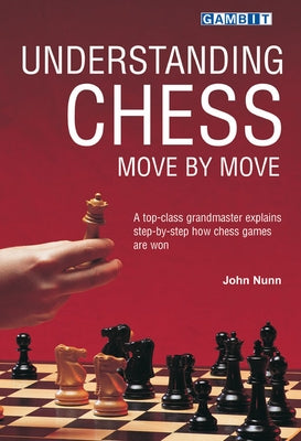 Paperback book titled "Understanding Chess Move by Move" by Gambit Publications, featuring a chessboard on the cover.