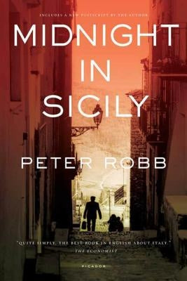 Cover image of "Midnight in Sicily" by Picador USA, featuring a dark, atmospheric design with Italian-inspired artwork.