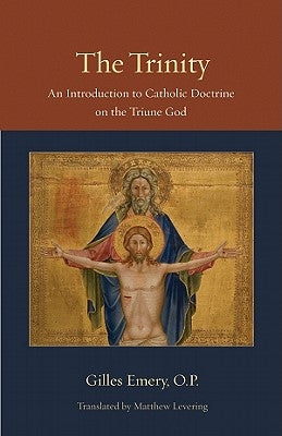 Paperback book titled "The Trinity: An Introduction to Catholic Doctrine" by Catholic University of America Press, with cover image visible.
