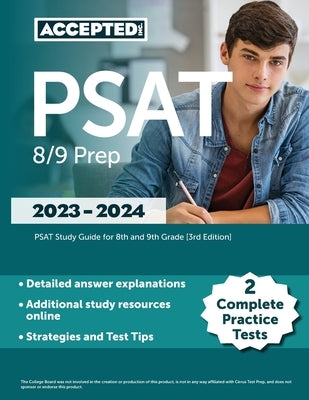 PSAT 8/9 Prep 2023-2024: 2 Complete Practice Tests, PSAT Study Guide for 8th and 9th Grade [3rd Edition] by Cox, Jonathan