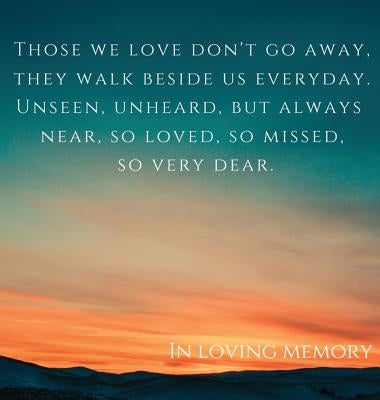 Funeral book, in loving memory (Hardcover): Memory book, comments book, condolence book for funeral, remembrance, celebration of life, in loving memor by Bell, Lulu and