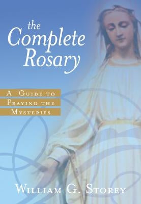 Open copy of The Complete Rosary book by Loyola Press showing the cover with title and religious imagery.