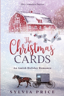 Paperback of The Christmas Cards Amish Holiday Romance book featuring festive holiday-themed cover art.