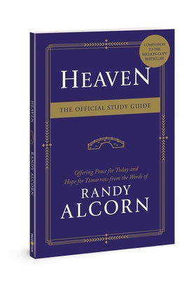 Open copy of Heaven: The Official Study Guide by David C Cook with study questions and notes on a white background.