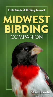 Paperback Midwest Birding Companion field guide and birding journal by Adventure Publications with colorful bird illustrations.