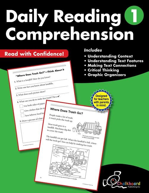 Daily Reading Comprehension Grade 1 Paperback Chalkboard Publishing