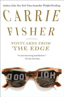 Cover image of "Postcards from the Edge" book by Simon & Schuster, featuring a colorful design and title text on the cover.