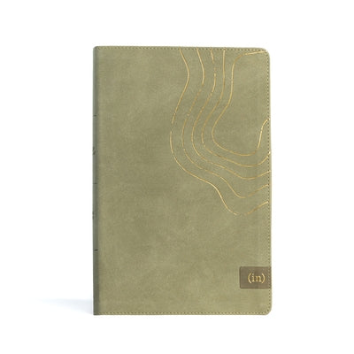 CSB (In)Courage Devotional Bible, Sage Leathertouch, Indexed by (in)Courage