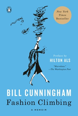 Cover of "Fashion Climbing: A Memoir" by Penguin Books featuring the book's title and artistic design on the front cover.